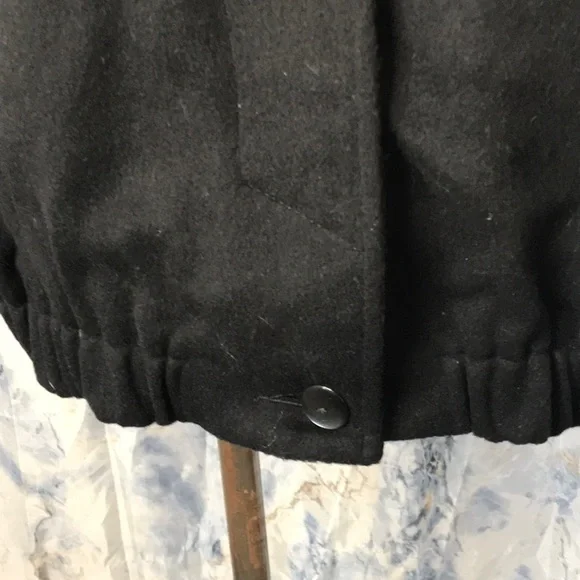 VTG Petite Sophisticates wool fox fur collar women's coat hood Made in USA - Picture 4 of 13